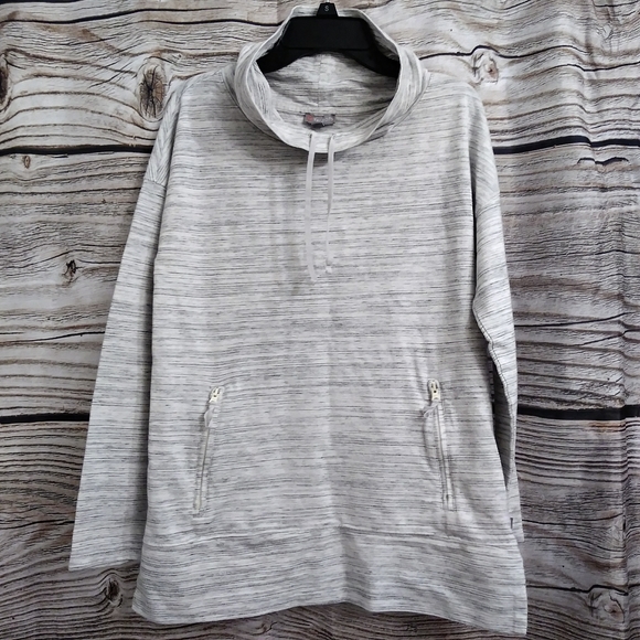 Talbots Cowl Neck Pullover Sweater Gray Space Dye - Picture 11 of 11